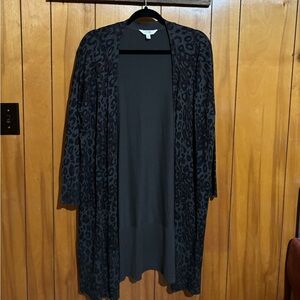 Animal print cardigan